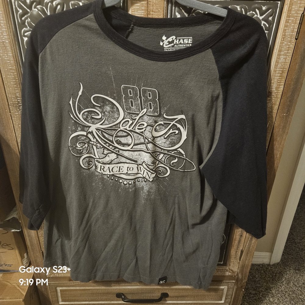 Chase Authentics Gray and Black Short Sleeve Tee